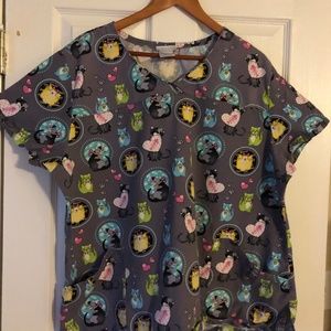 Scrubstar Cat scrub top